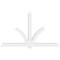 Ekena Millwork Redmond Architectural Grade PVC Gable Bracket, 108"W x 63"H x 6"D x 6"F, 14/12 Pitch GBP108X63X0606RED00 - alternate 5